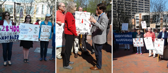 Country Trumps Party Protest Photos